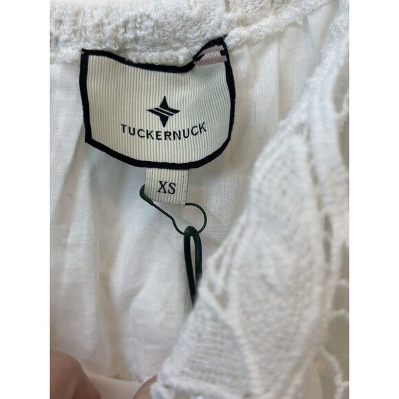 Tuckernuck White Lace Avalon Mini Dress Size XS NWT Bridal Shower Party Bride - Picture 2 of 8